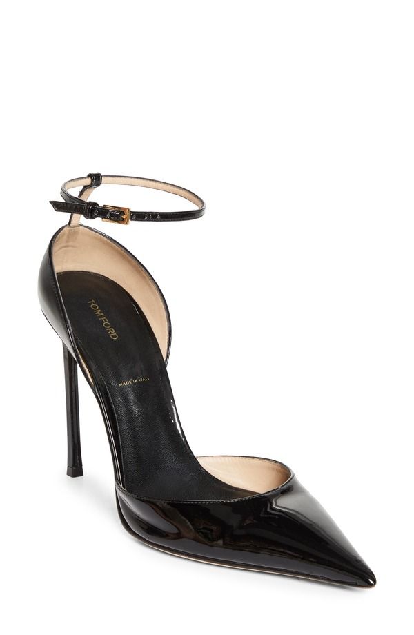 トム・フォード レディース シューズ パンプス アンクル TOM FORD Vertigo Ankle Strap dOrsay Pump Naa Black ブラック