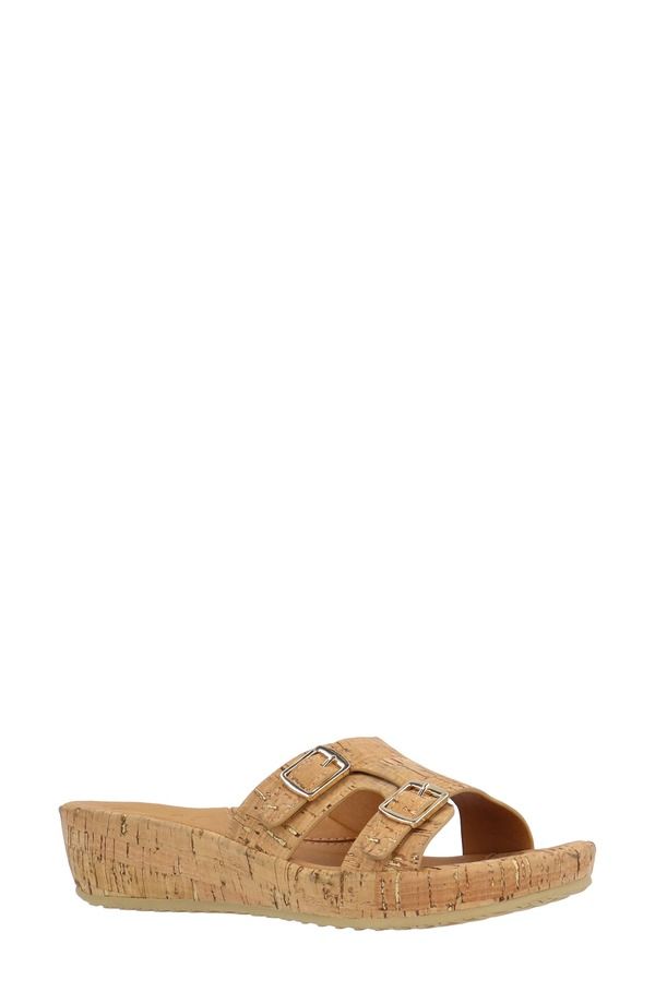 ラモールドピード レディース シューズ ヒール サンダル LAmour des Pieds Careena Wedge Slide Sandal Natural Gold ゴールド
