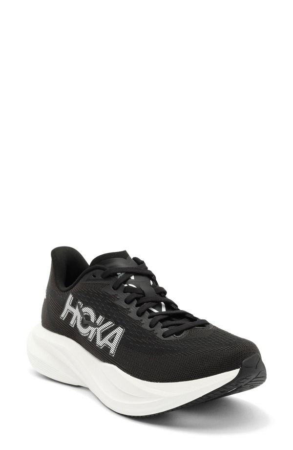ホカオネオネ レディース シューズ スニーカー HOKA Mach 7 Running Shoe Black White ホワイト