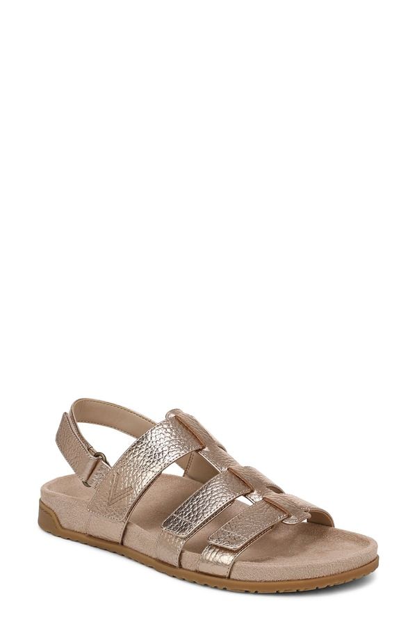 バイオニック レディース シューズ ヒール サンダル Vionic Eureka Fisherman Sandal Wide Width Available Bronze