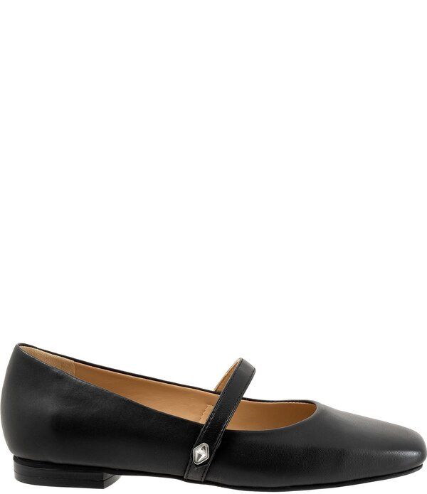 トロッターズ レディース シューズ パンプス レザー Trotters Hazeleather Square Toe Mary Jane Flats Black ブラック