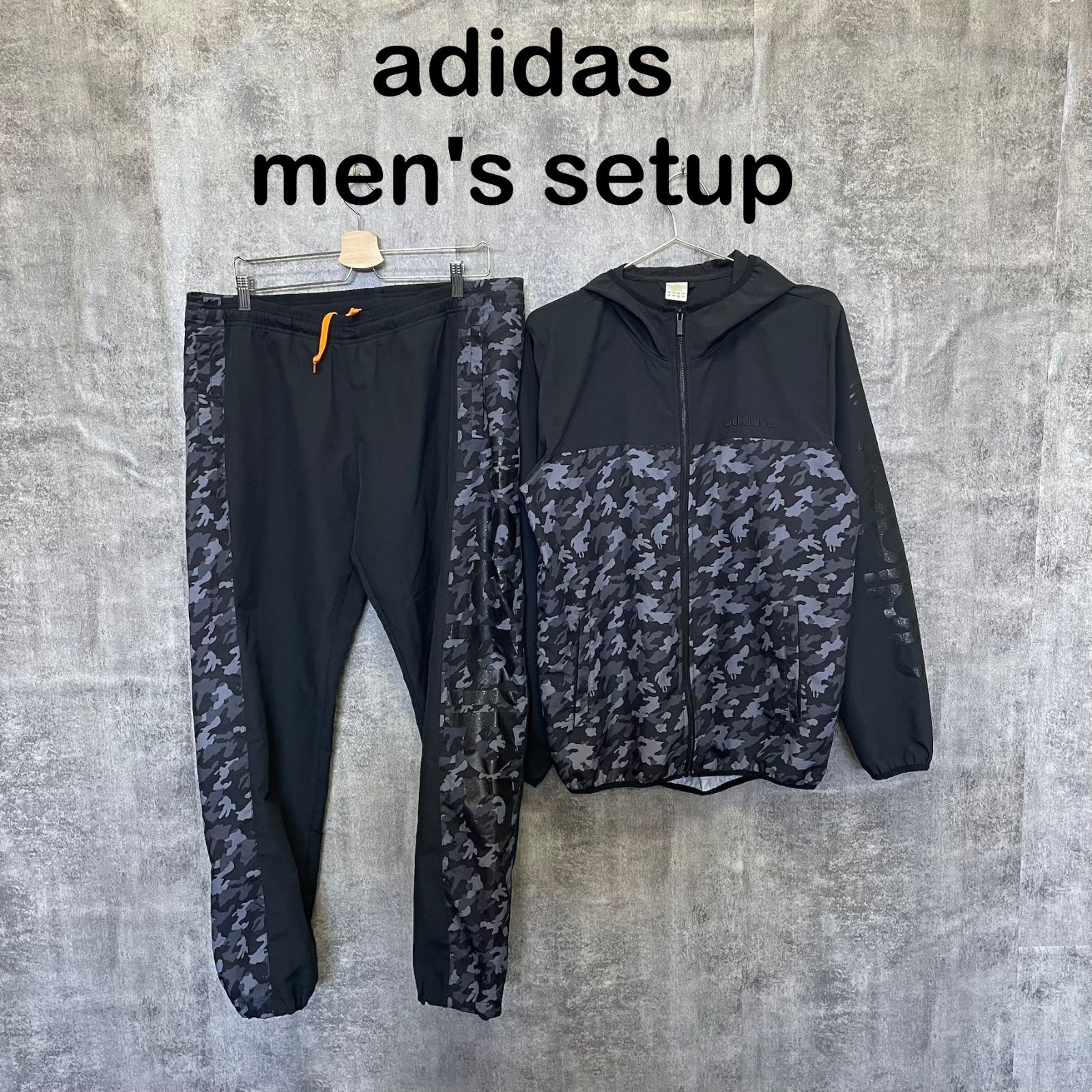 Y884】adidas NEO アディダスネオ セットアップナイロンジャケット XL