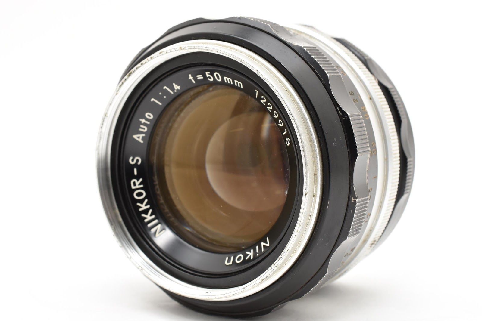 좋은 니콘 니콘 오토 닛코 50MM F1.4 표준 싱글 포커스 렌즈, 비 AI 필름 카메라용, 소형 몰드 #8597