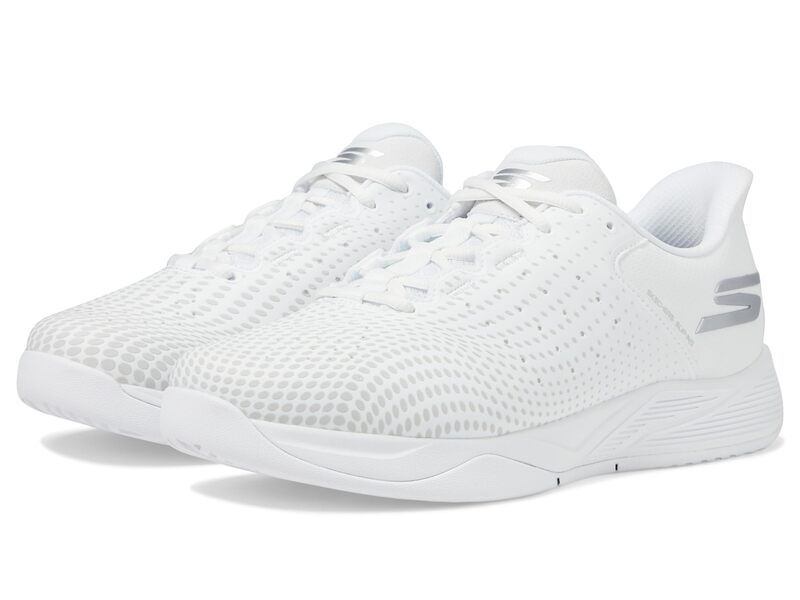 スケッチャーズ メンズ シューズ スニーカー リラックスフィット Skechers Pickleball Slipins Relaxed Fit Viper Court Reload White ホワ
