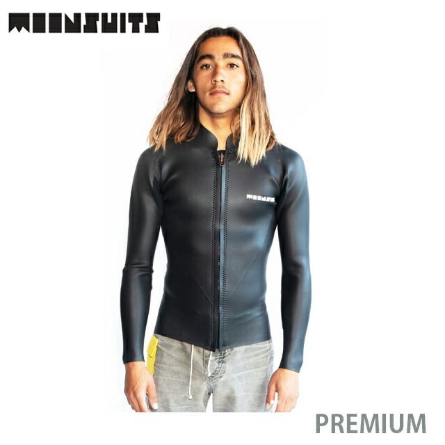 MOON SUITS ムーンウェットスーツ L/S ジャケット 2mm プレミアム フロントジップ Moon Wetsuits ムーンスーツ Joel Tudor ジョエル・チューダー ジョエルチューダー サーフィン サーフボード