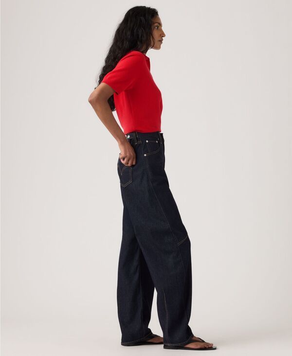 リーバイス レディース ボトムス デニムパンツ ジーンズ Levis Womens CinchighRise BarrelLeg Jeans Public Persona