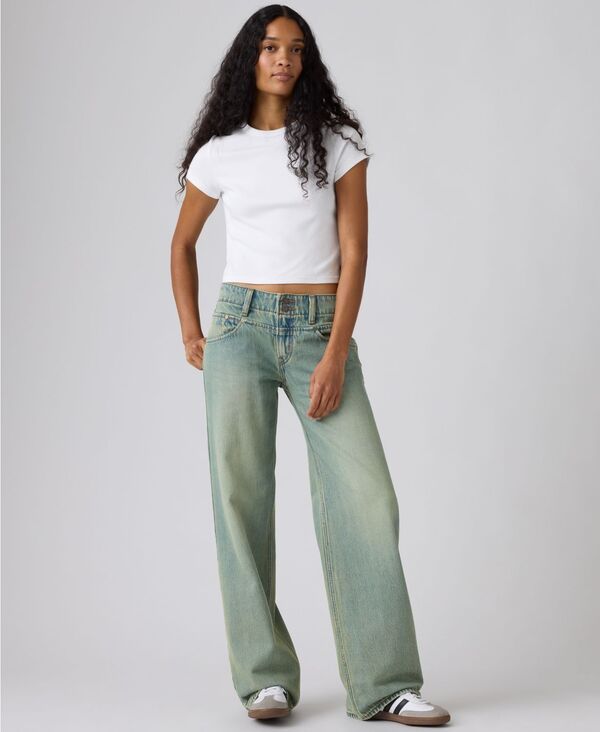 リーバイス レディース ボトムス デニムパンツ Levis WomensuperLow DoubleButton RelaxedFit Denim Jean Miners Business デニム