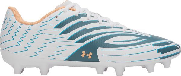 アンダーアーマー メンズ シューズ スニーカー Under Armour Shadow Club 4 FG Soccer Cleats WhiteBlue ホワイト
