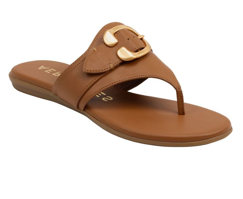 エアロソールズ レディース シューズ サンダル Aerosoles Glitz Womens Thong Sandals With Buckle Accentan タン