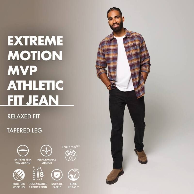 【送料無料】 リー レディース デニムパンツ ボトムス Mens Lee Extreme Motion MVP AthleticFit TaperedLeg Jeans Andover