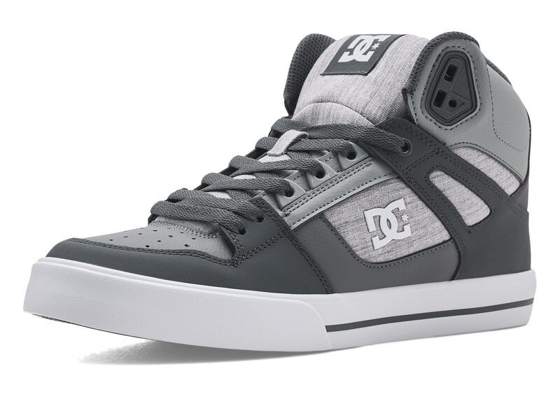 ディーシー メンズ シューズ スニーカー DC Pure High Top WC GreyWhite ホワイト
