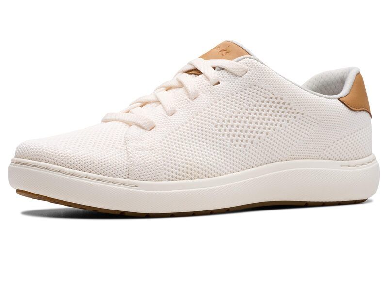クラークス レディース シューズ スニーカー Clarks Nalle Walk White Knit ホワイト