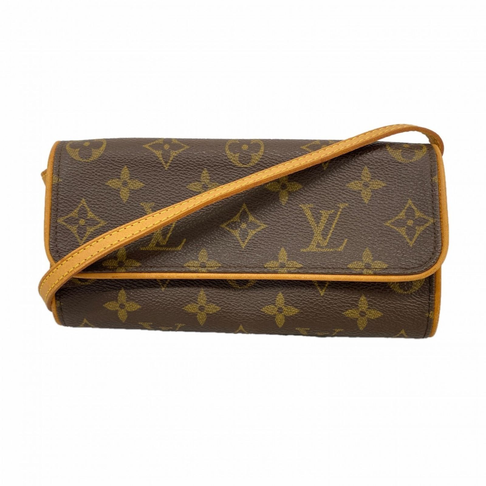 ルイ・ヴィトン(Louis Vuitton) ルイ・ヴィトン ショルダーバッグ モノグラム ポシェットツインPM M51854 ブラウンレディース