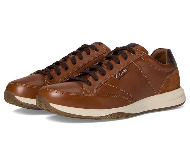 クラークス メンズ シューズ スニーカー レース Clarks Townview Lace Tan Leather タン