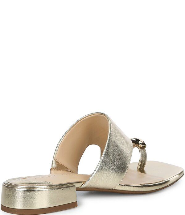 アレックスマリー レディース シューズ サンダル レザー Alex Marie Nancy Leather Ornamented Toe Loop Sandalsoft Gold ゴールド