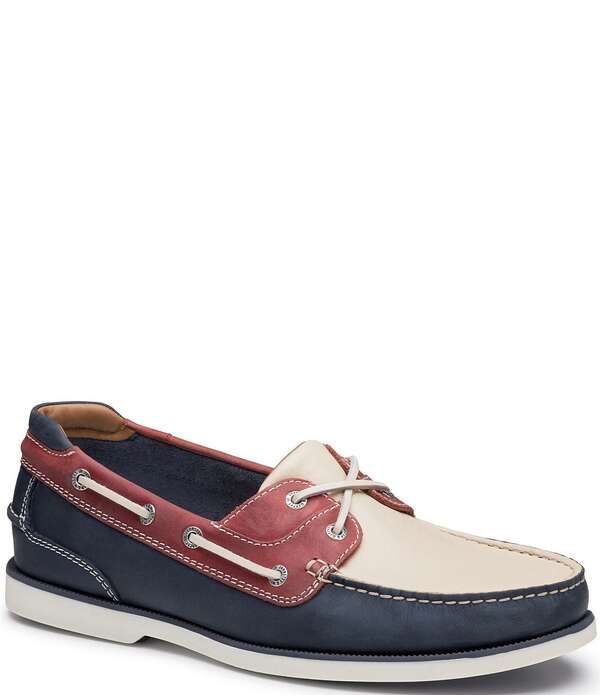 ジョンストンアンドマーフィー メンズ シューズ スリッポン・ローファー カラーブロック レザー Johnston Murphy Mens Ventura Colorblock Leather 2Eye