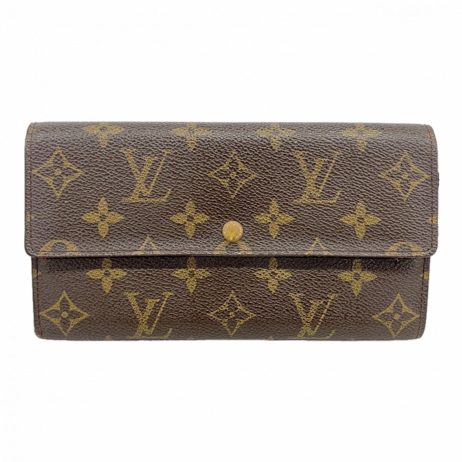 ルイ・ヴィトン(Louis Vuitton) ルイ・ヴィトン 長財布 モノグラム ポシェットポルトモネクレディ M61725 ブラウンレディース