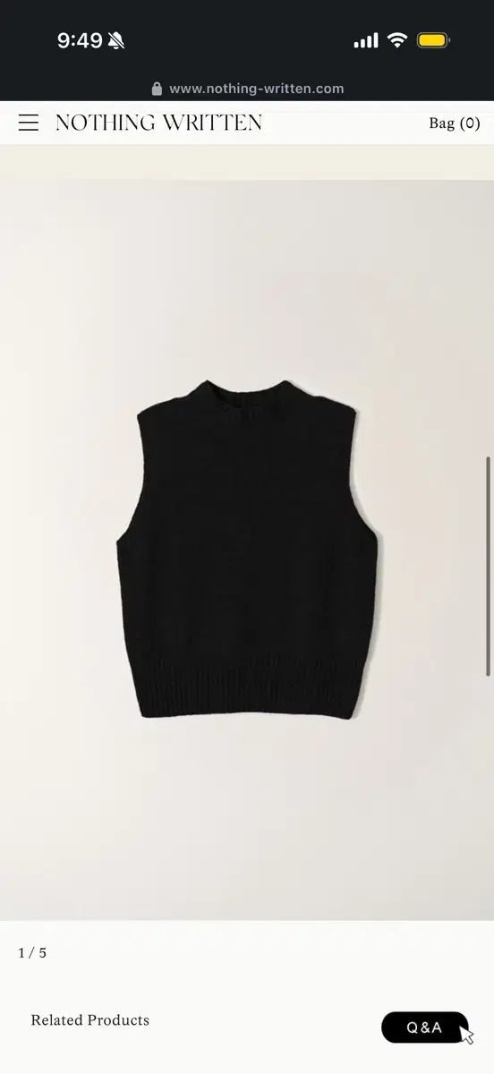 NOTHING WRITTEN / Cole Knit Vest