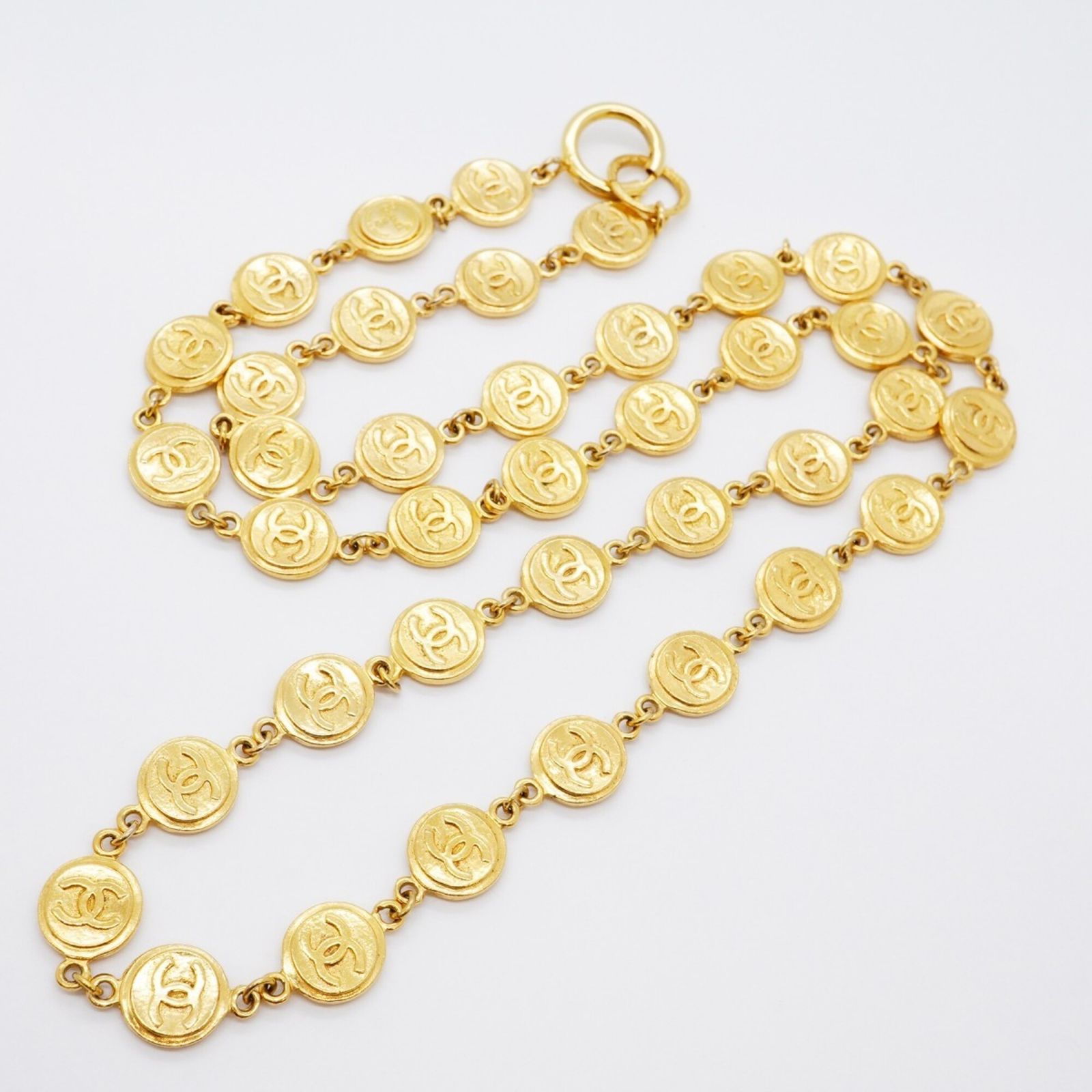 シャネル(Chanel) シャネル ネックレス ココマーク コインモチーフ GP 