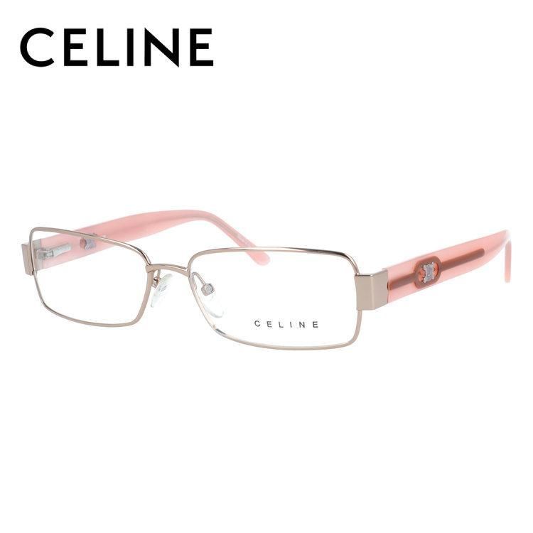 【訳あり】 セリーヌ メガネフレーム 伊達メガネ CELINE VC1407M 08FC 55サイズ スクエア型 アウトレット ユニセックス メンズ レディース