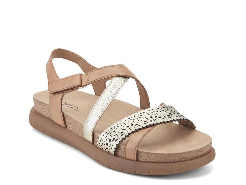 アース レディース シューズ サンダル EarthAthena Sandal BrownLight Gold ブラウン