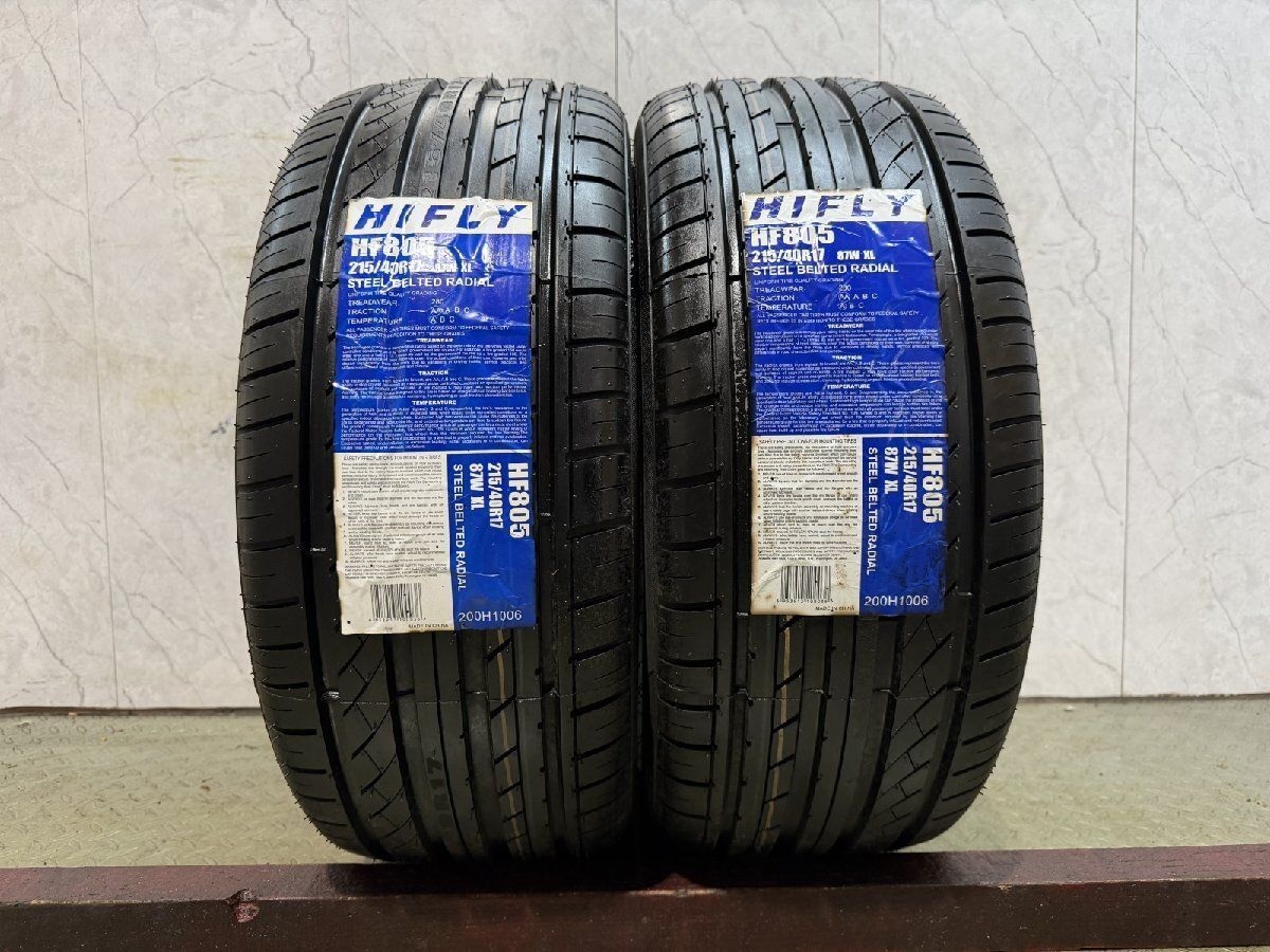 【新品】HIFLY HF805 215/40R17 87W XL 17インチ 夏タイヤ 2本 21年製 VW/ポロ/クロスポロ audi/A1 VOLVO/V60等　(MTC119)