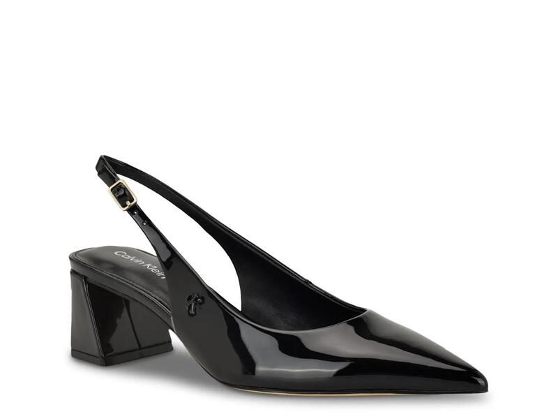 カルバンクライン レディース シューズ パンプス Calvin KleinSarra Pump Black Patent ブラック
