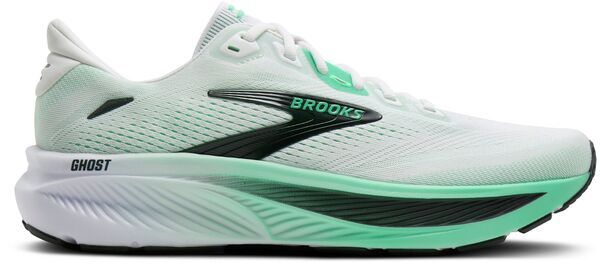 ブルックス メンズ シューズ スニーカー Brooks Mens Ghost 18 Running Shoes WhiteSpring BudSpruce ホワイト
