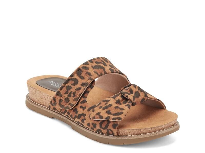 ロックポート レディース シューズ サンダル RockportZova Sandal BrownBlack Leopard Print ブラック