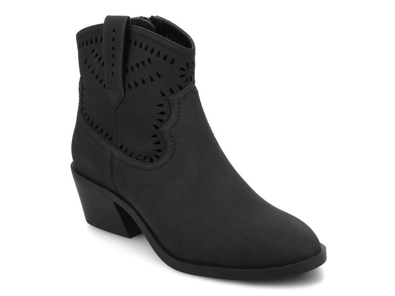 ジャーニー レディース シューズ ブーツ・レインブーツ JourneeCheyenne Western Bootie Black ブラック