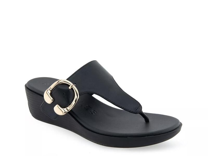 エアロソールズ レディース シューズ サンダル AerosolesIzola Wedge Sandal Black ブラック