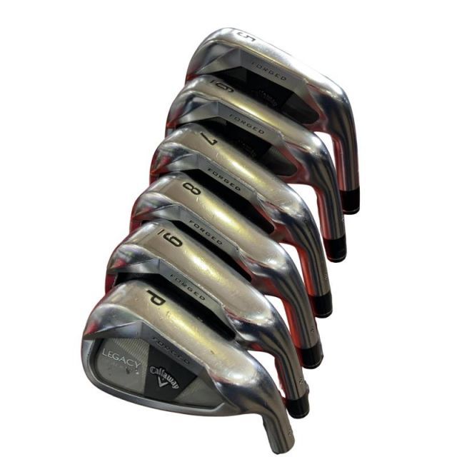 【中古】 キャロウェイ LEGACY BLACK 6S アイアンセット IR GS 95 (フレックスS) メンズ 男性用 右利き 右用 Cランク ゴルフクラブ