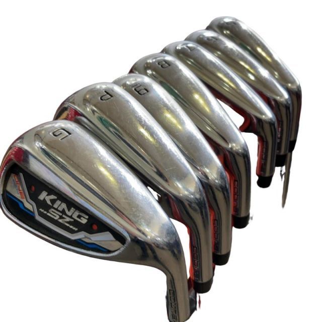 【中古】 コブラ KING SPEEDZONE ONE LENGTH 8S アイアンセット IR 純正特注シャフト (フレックスS) メンズ 男性用 右利き 右用 Cランク ゴルフクラブ 30,493円