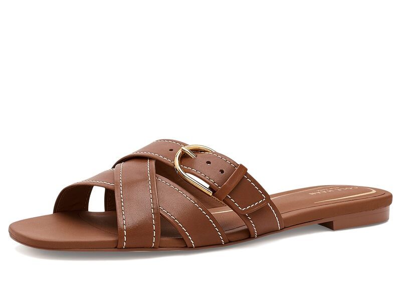 コールハーン レディース シューズ サンダル Cole Haan Velma Buckle Slide British Tan Lea タン