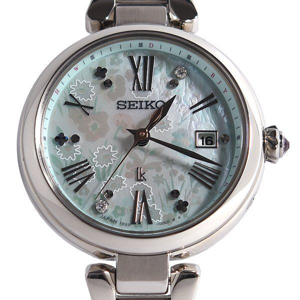 箱付 極美品 SEIKO セイコー LUKIA ルキア SSQW089 1B32-0BK0 Grow グロウ FEILERコラボ ソーラー電波 レディース