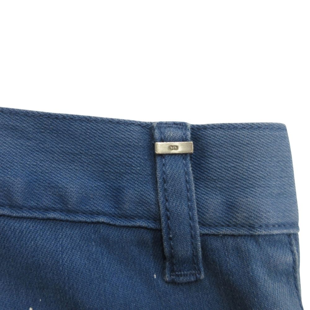 良品 DIOR HOMME ディオール・オム ペイント スキニー デニム パンツ