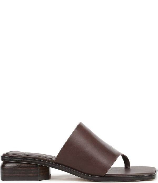 フランコサルト レディース シューズ サンダル レザー ヒール Sarto by Franco Sarto Jimena Leather Square Toe Block Heel Thong San