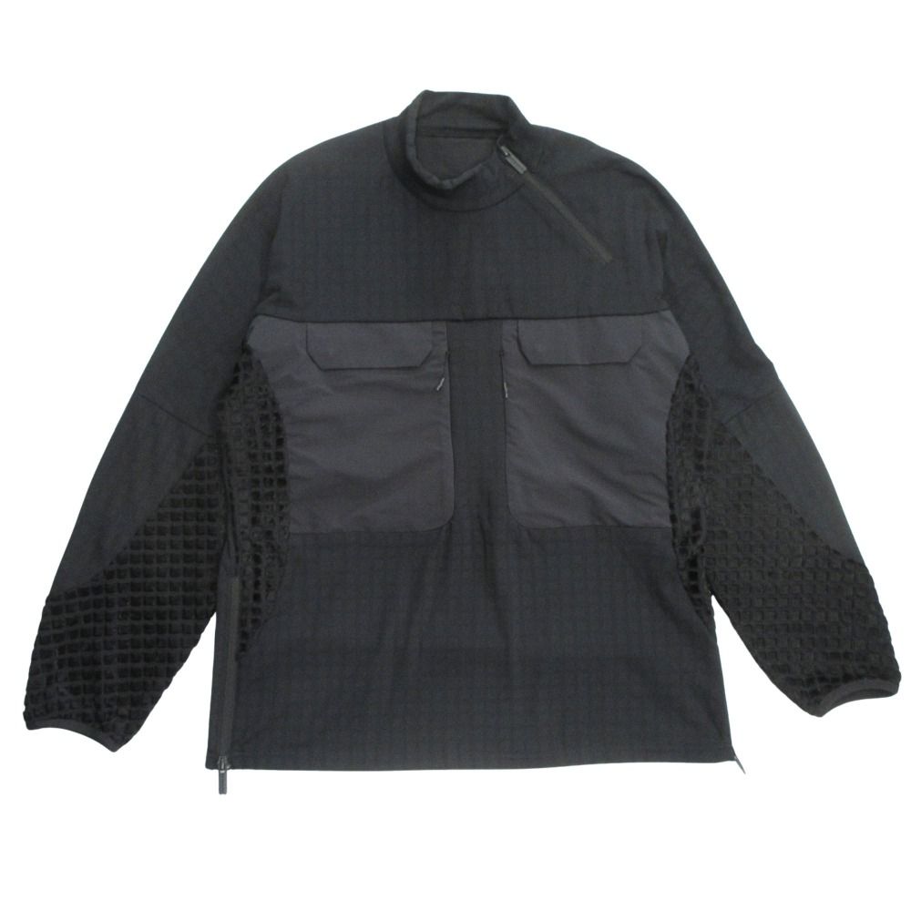 美品 WHITE MOUNTAINEERING ホワイトマウンテニアリング サーモフライ プルオーバー スウェット ジャケット ブルゾン 1 黒 ブラック メンズ 古着 中古 USED