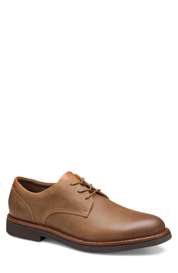 ジョンストンアンドマーフィー メンズ シューズ ダービー Johnston Murphy Tyson Plain Toe Derby Brown Oiled Full Grain ブラウン