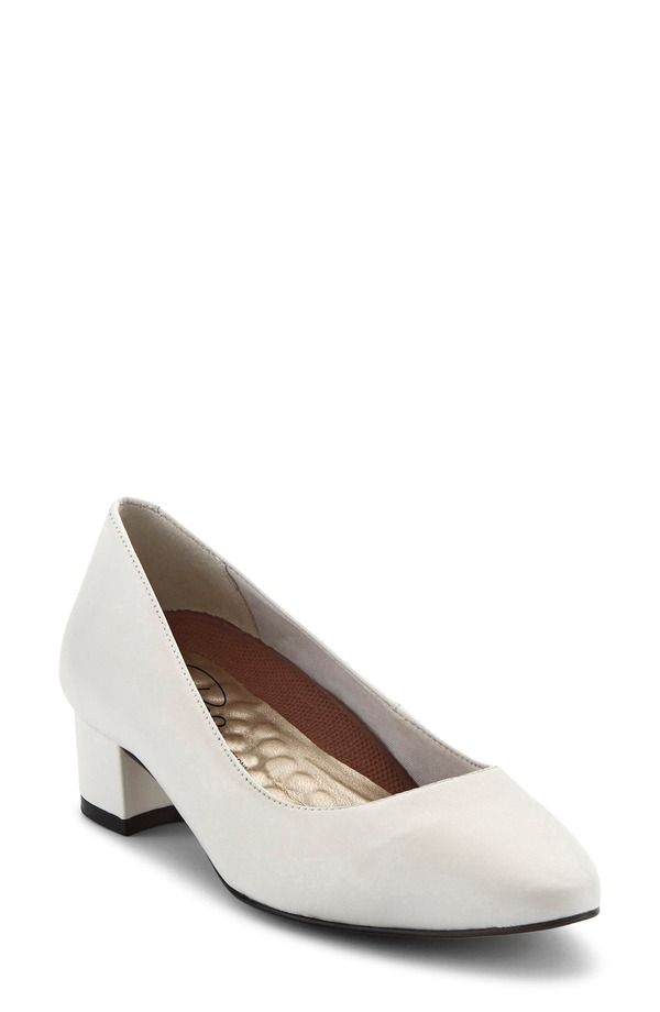 ロスハンマーソン レディース シューズ ヒール Ros Hommerson HeidiI Pump White Leather ホワイト