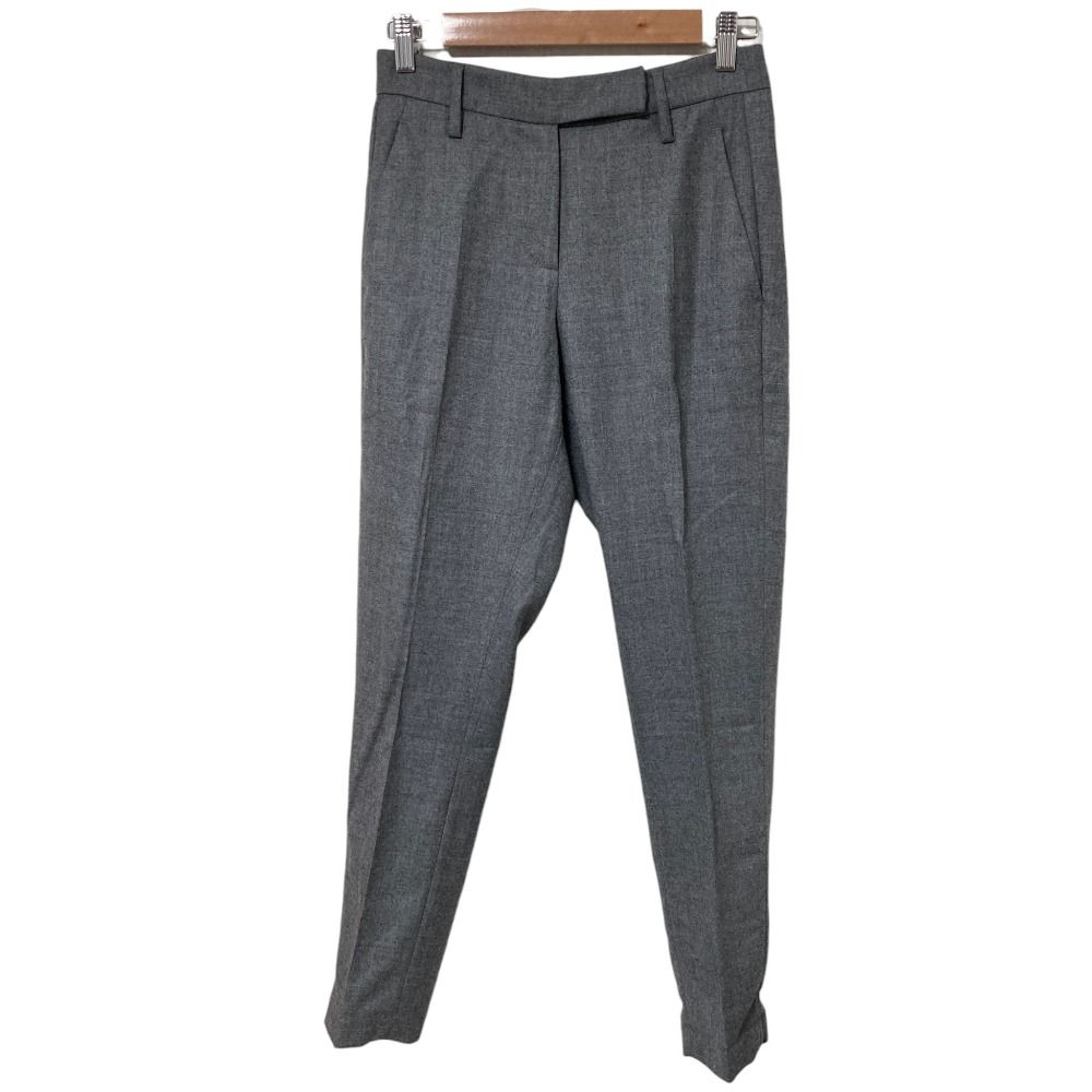 Brunello Cucinelli ウール スラックス グレー 美品 BRUNELLO CUCINELLI ブルネロクチネリ ウール テーパード