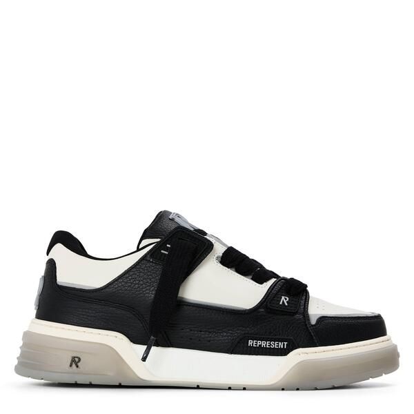 リプレゼント メンズ シューズ スニーカー Represent Mens LowTop Trainers BlackVnt White ホワイト