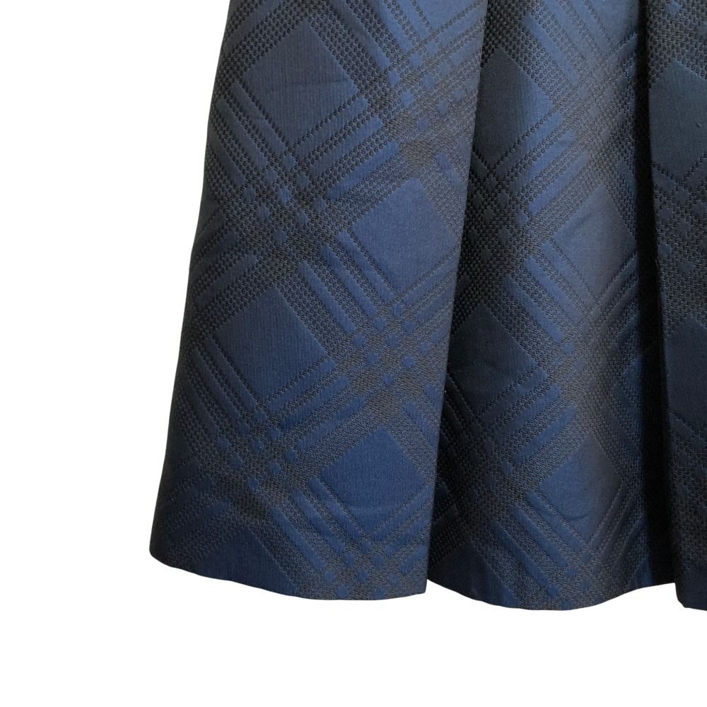 美品 JIL SANDER NAVY ジルサンダーネイビー チェック ジャガード