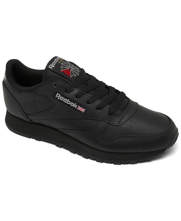 リーボック レディース シューズ スニーカー レザー Reebok Womens Classic Leather Casual Sneakers from Finish Line Core Black
