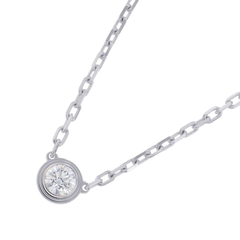 カルティエ ネックレス ダムール SM スモールモデル ダイヤモンド 1P 計0.09ct K18WGホワイトゴールド B7215900 Cartier ペンダント