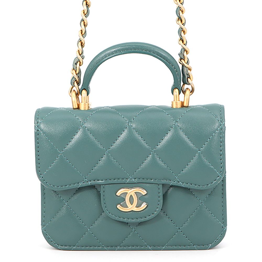 シャネル チェーンウォレット マトラッセ ココマーク フラップ コインパース ラムスキン AP2200 CHANEL 財布