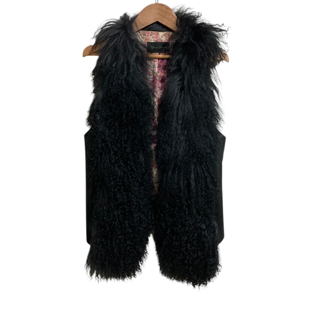 美品✨SeeByChloé ラムレザー ベスト 黒 38 レディース　y2k 美品 HYSTERIC GLAMOUR ヒステリックグラマー ラムレザー ファー