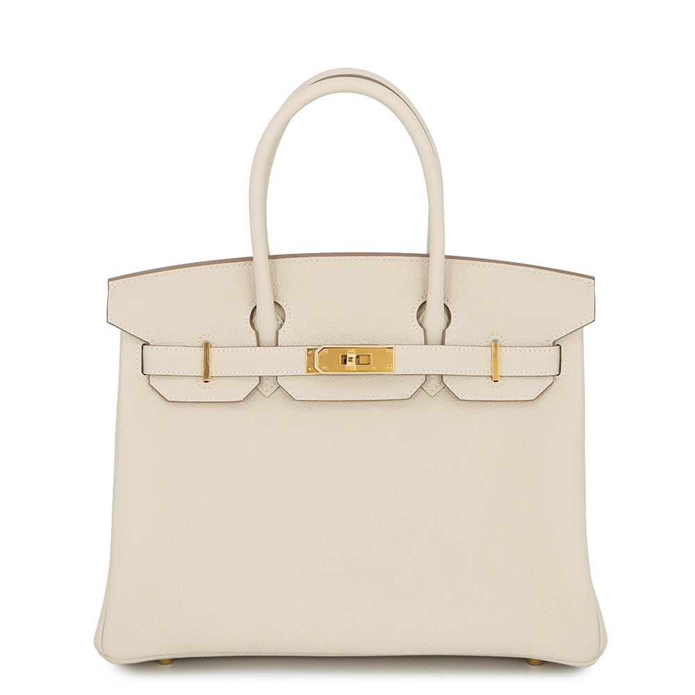 エルメス バーキン30 クレ/ゴールド金具 トゴ G刻印 HERMES Birkin ハンドバッグ