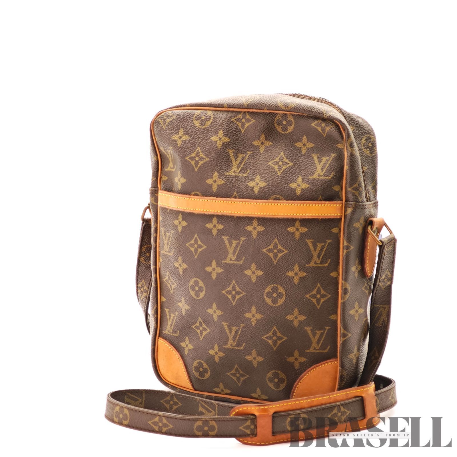 LOUIS VUITTON ダヌーブMM M45264 バッグ ショルダーバッグ 縦長 ミニバッグ ブラウン レディース