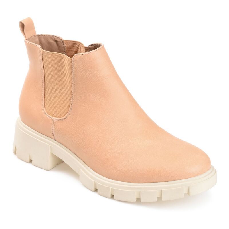 ジャーニー レディース シューズ ブーツ・レインブーツ チェルシーブーツ チェルシー Journee Rorke Womens Chelsea Boots Beige ベージュ